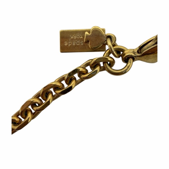 Kate Spade Set In Stone Double Bib Statement Necklace Purple Magenta Chunky 16” - Picture 7 of 7